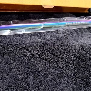 NIB New In Box Starbucks Limited Edition Stainless Steel straw with brush